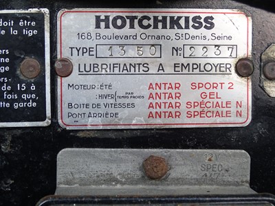Lot 100 - 1952 Hotchkiss Anjou 1350
