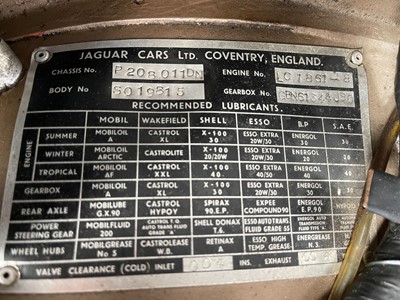 Lot 8 - 1962 Jaguar MkII 3.8 Litre