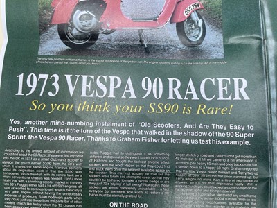 Lot 138 - 1973 Vespa 90 Racer