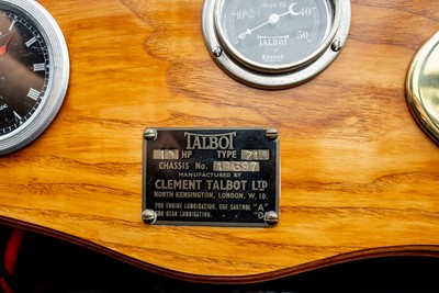 Lot 23 - 1925 Talbot 10/23 Tourer