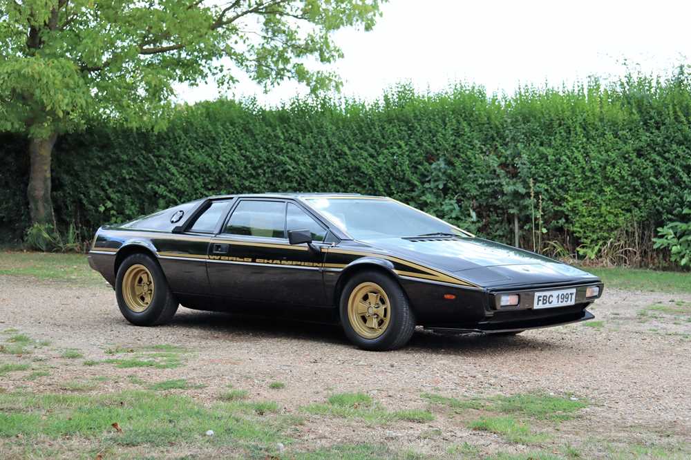 Lot 319 - 1979 Lotus Esprit S2 'JPS' World