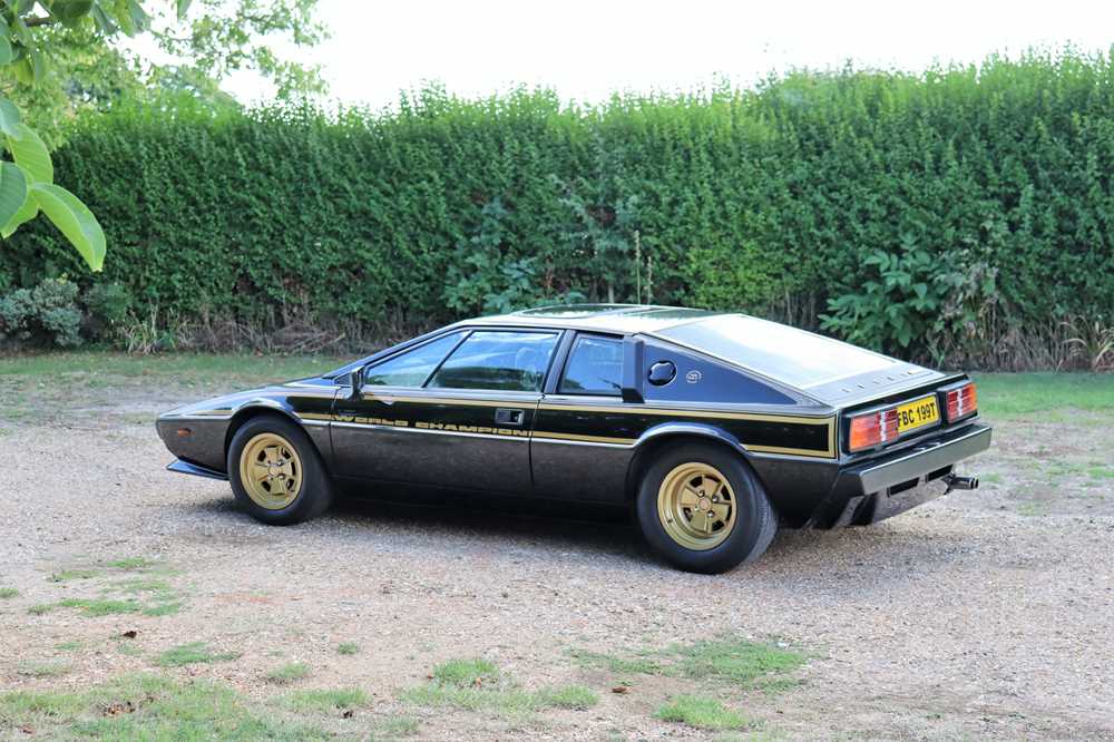 Lot 319 - 1979 Lotus Esprit S2 'JPS' World