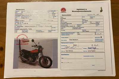 Lot 223 - 1973 Kawasaki Z1