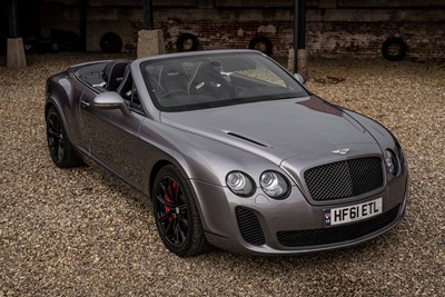 Lot 340 - 2011 Bentley Continental Supersports GTC