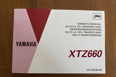 Lot 355 - c.1991 Yamaha XTZ660 Tenere
