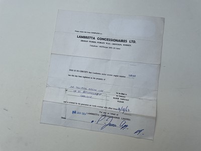 Lot 154 - 1963 Lambretta GT200 (TV200)