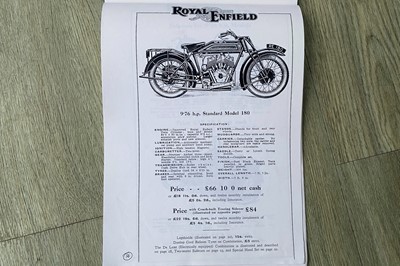 Lot 237 - 1927 Royal Enfield 180 Combination