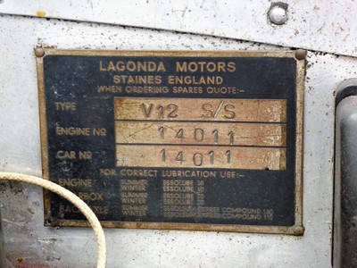 Lot 119 - 1938 Lagonda V12 Sports Saloon