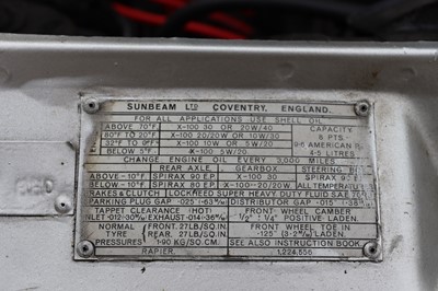 Lot 42 - 1964 Sunbeam Rapier Series IV