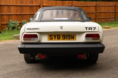Lot 19 - 1980 Triumph TR7 Convertible
