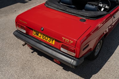 Lot 27 - 1982 Triumph TR7 Convertible