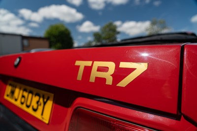 Lot 27 - 1982 Triumph TR7 Convertible