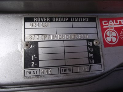 Lot 76 - 1997 Rover 114 Cabriolet