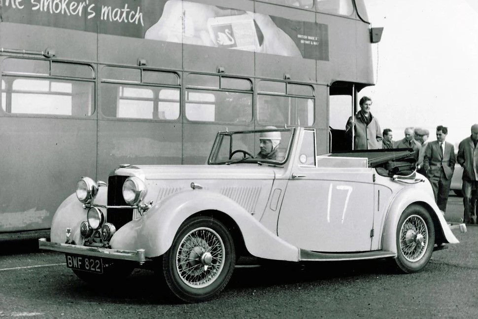 1954 ALVIS DROPHEAD COUPE ENGLISH UK REPRO AD ART PRINT POSTER