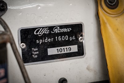 Lot 458 - 1964 Alfa Romeo Giulia 1600 Spider