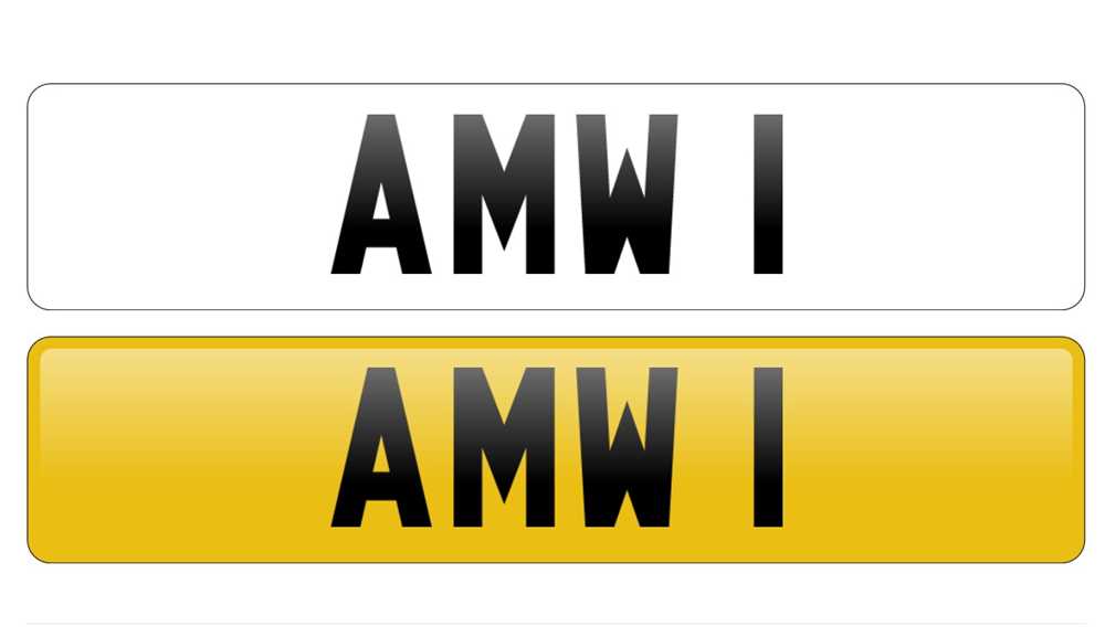 Lot 127 - Registration Number ‘AMW 1’