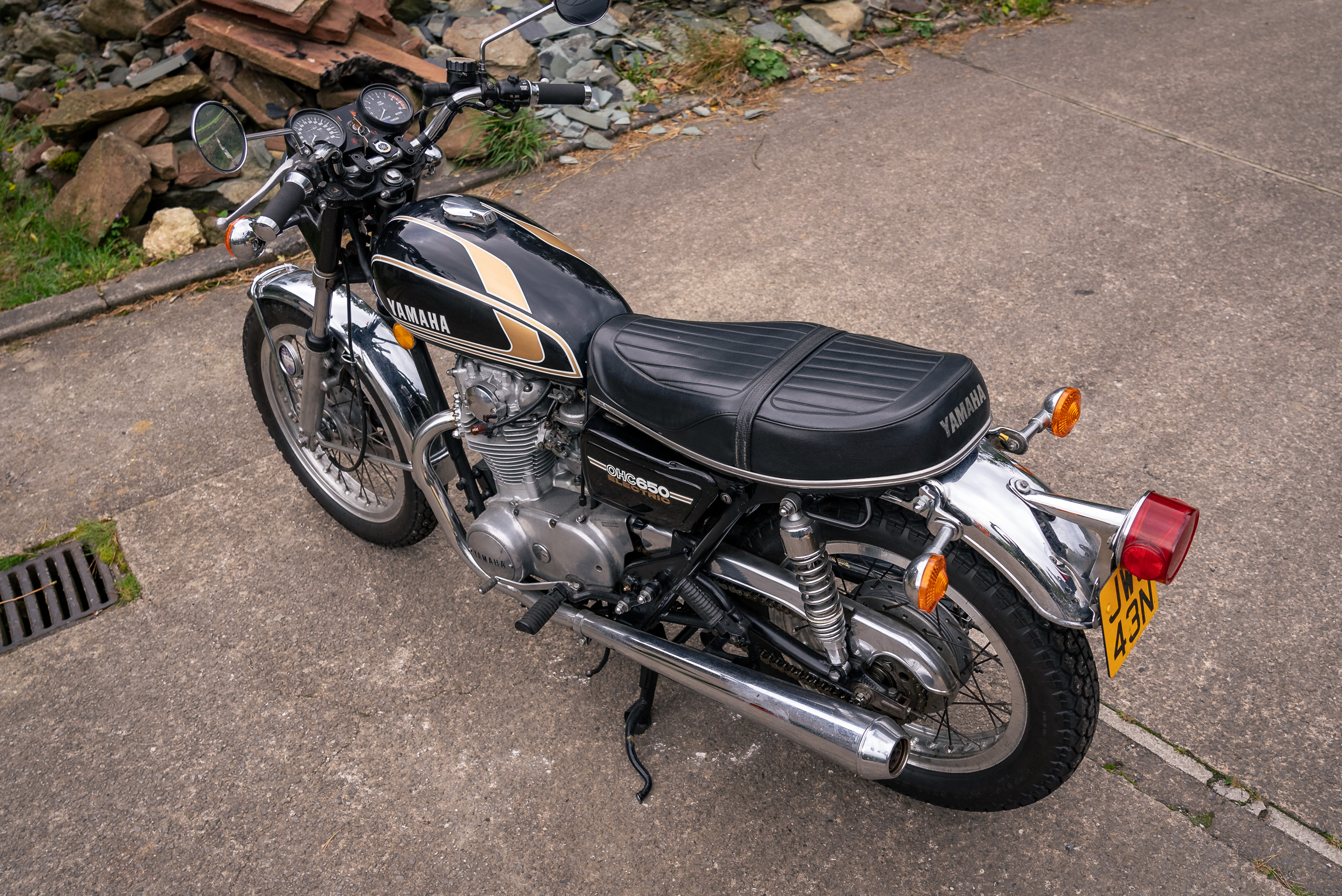 Béquille Centrale Pour Yamaha XS 650 Typ 447 (année 1975) - Pièce Occasion - état Fonctionnel