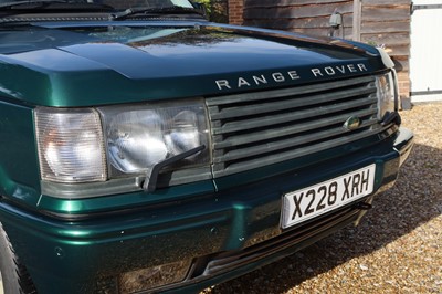 Lot 100 - 2001 Range Rover 30th Anniversary Edition