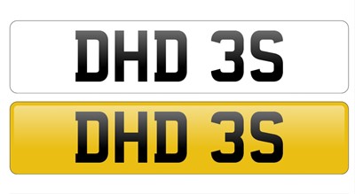 Lot Registration Number 'DHD 3S'