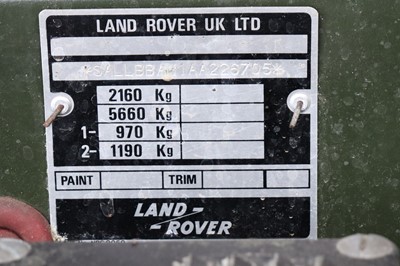 Lot 26 - 1984 Land Rover 88 Lightweight