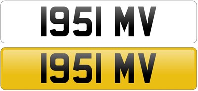 Lot Registration Number ‘1951 MV’