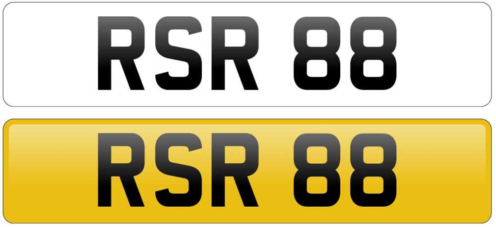 Lot 3 - Registration Number 'RSR 88'