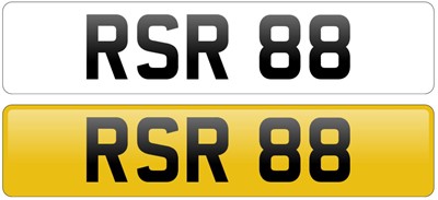Lot 3 - Registration Number 'RSR 88'