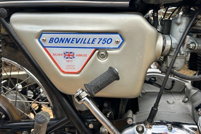 Lot 344 - 1977 Triumph Bonneville Silver Jubilee