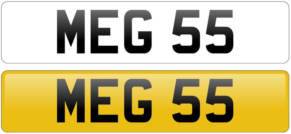 Lot 2 - Registration Number ‘MEG 55’