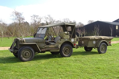 Lot 156 - 1944 Willys Jeep with Trailer