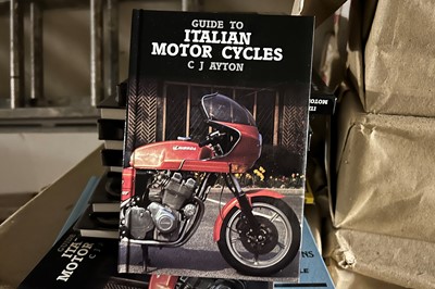 Lot 205 - 40 Packs of the Book 'Guide to Italian Motor Cycles' by C.J Ayton