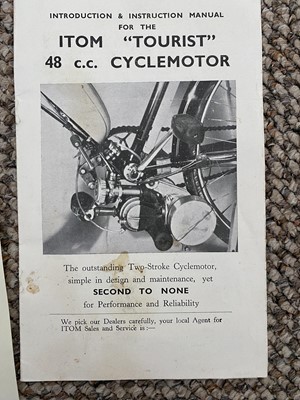 Lot 254 - 1951 Itom Tourist Ciclomotore