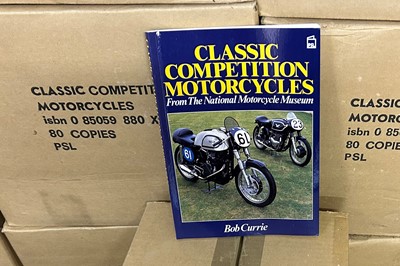 Lot 327 - 50 Boxes of the Book - 'Classic Competition Motorcycles' by Bob Currie