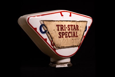 Lot 2 - Cleveland Guaranteed Glass Petrol Pump Globe