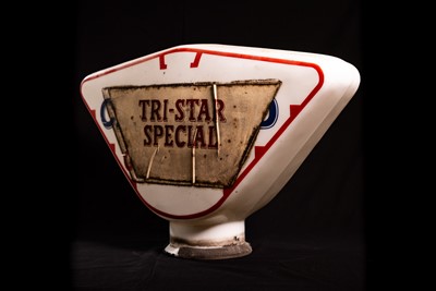 Lot 2 - Cleveland Guaranteed Glass Petrol Pump Globe