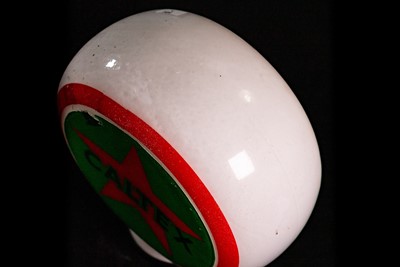 Lot 8 - Caltex Glass Petrol Pump Globe