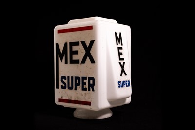 Lot 11 - Mex Super Glass Petrol Pump Globe