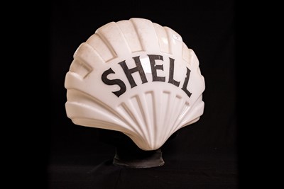 Lot 12 - ‘Fat Shell’ Glass Petrol Pump Globe