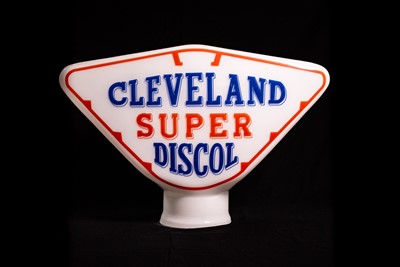 Lot 13 - Cleveland Super Discol Glass Petrol Pump Globe