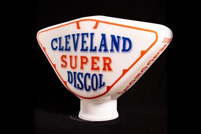 Lot 13 - Cleveland Super Discol Glass Petrol Pump Globe