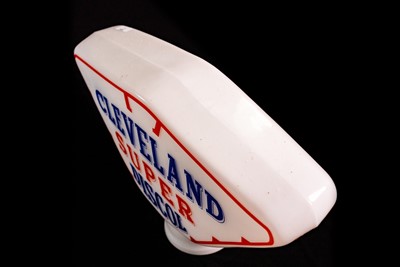 Lot 13 - Cleveland Super Discol Glass Petrol Pump Globe