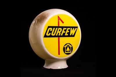 Lot 14 - Curfew Glass Petrol Pump Globe