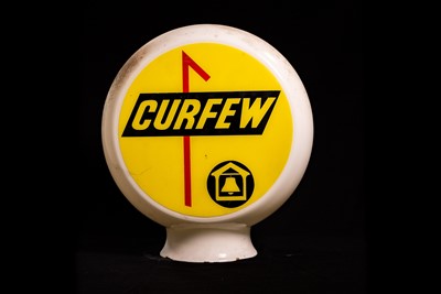 Lot 14 - Curfew Glass Petrol Pump Globe