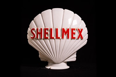Lot 15 - Shellmex Glass Petrol Pump Globe