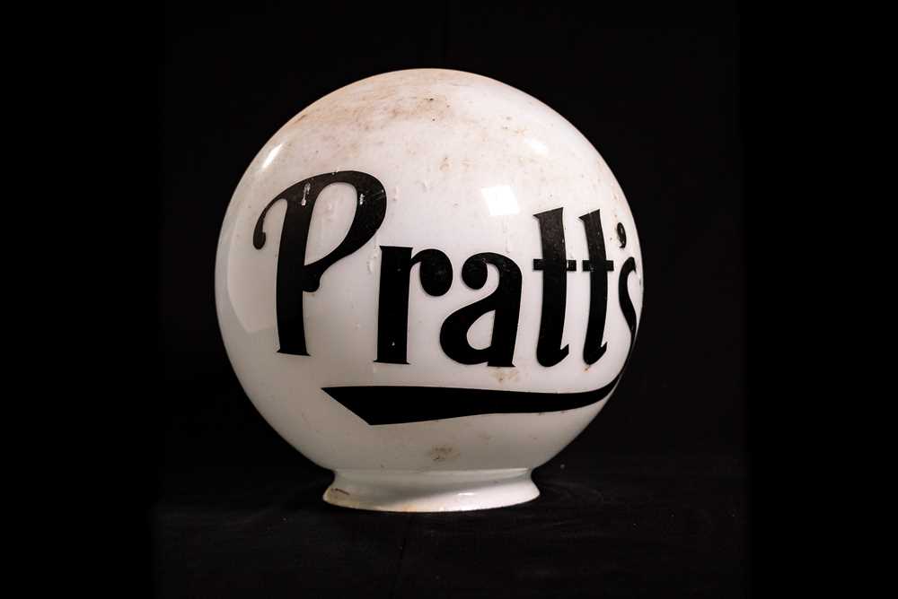 Lot 20 - Pratt’s Glass Petrol Pump Globe