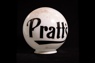 Lot 20 - Pratt’s Glass Petrol Pump Globe