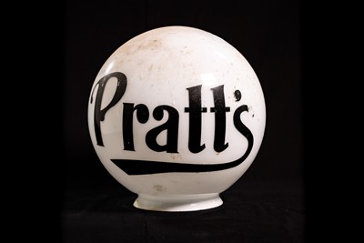 Lot 20 - Pratt’s Glass Petrol Pump Globe