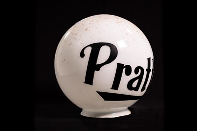 Lot 20 - Pratt’s Glass Petrol Pump Globe