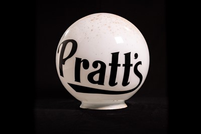 Lot 20 - Pratt’s Glass Petrol Pump Globe