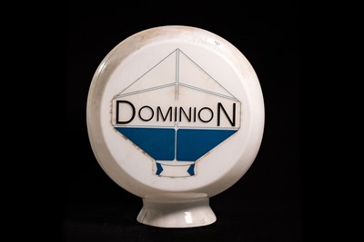 Lot 21 - Dominion Glass Petrol Pump Globe